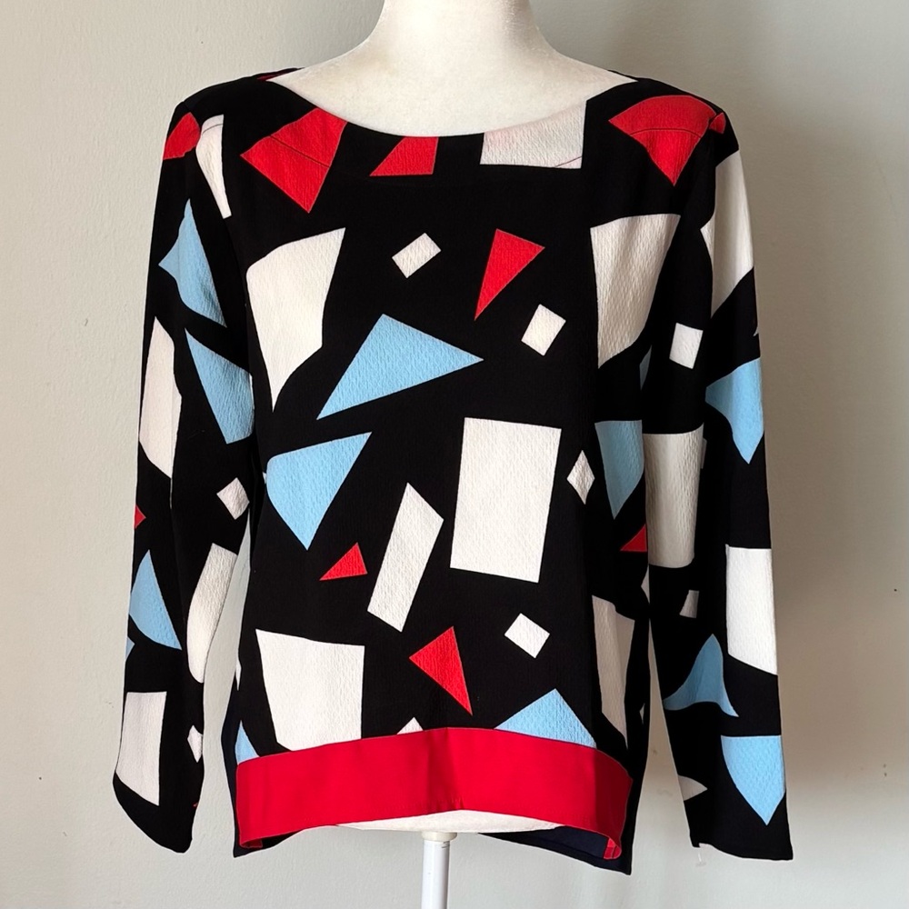 Vintage Hippocampe Long Sleeve Top Size L